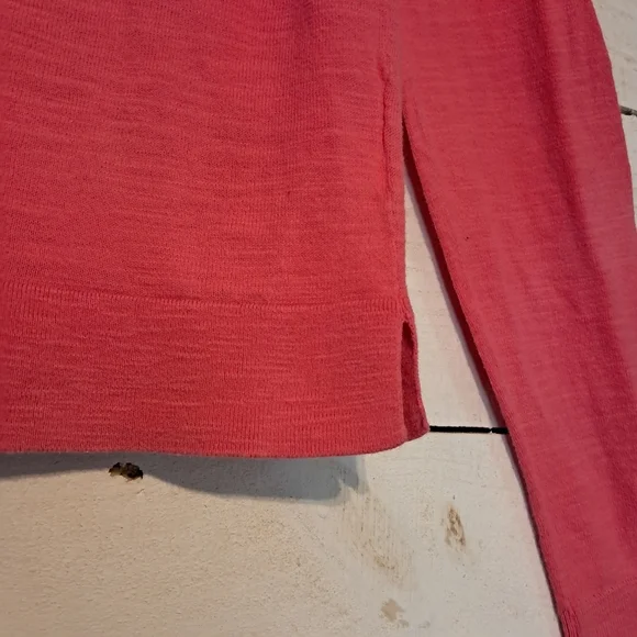 Loft 100% Cotton Pink Cardigan Size Small Button Up Sweater - Picture 4 of 7